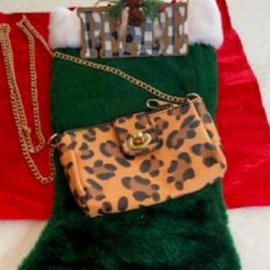 Cheetah Gold Clutch Purse